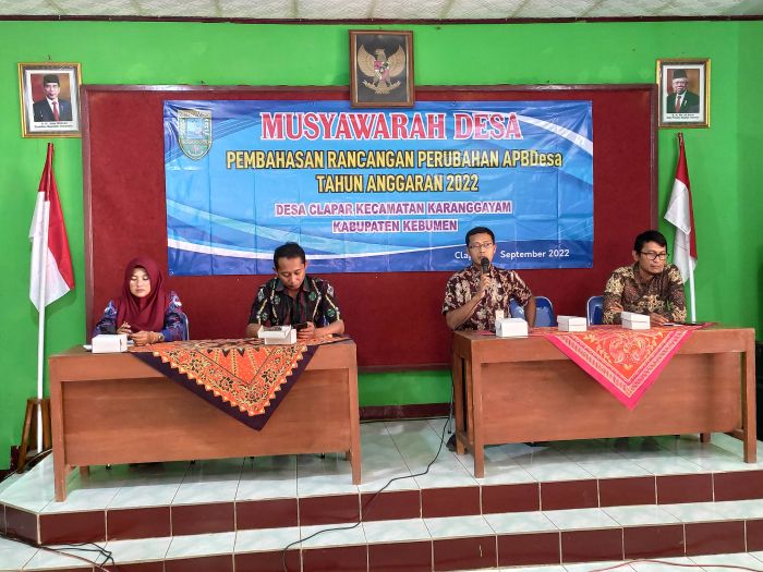 Musdes Pembahasan Rancangan Perubahan APBDes T.A 2022
